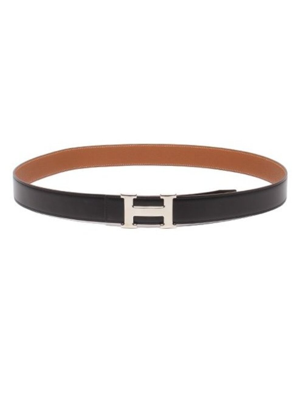 Hermes Belt Silver H Buckle Reversible